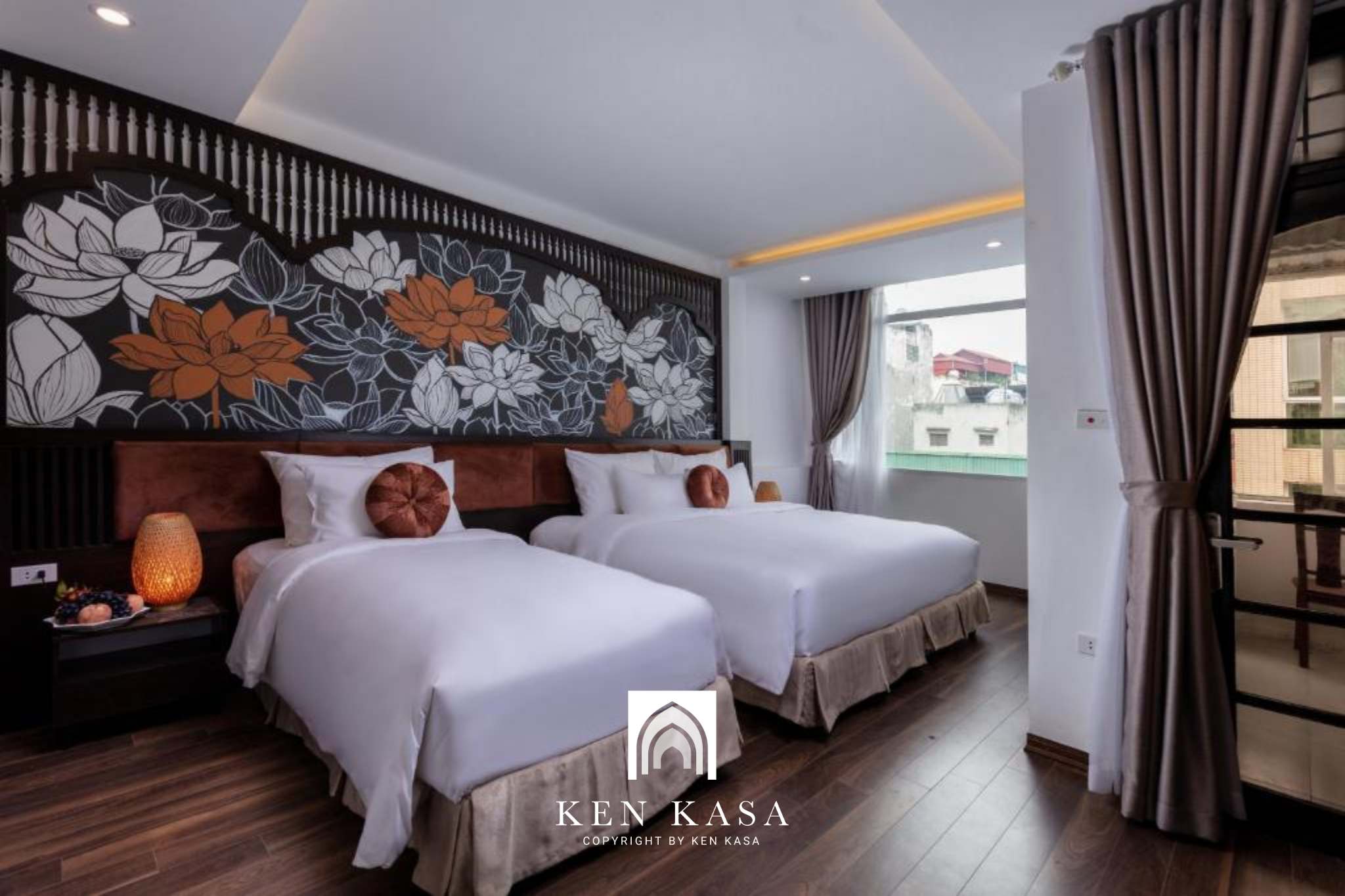 Phòng ngủ ba người tại Ha Noi Lullaby Hotel & Travel 